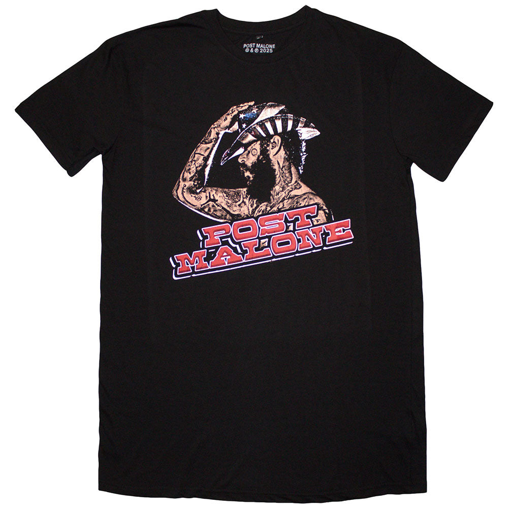 Post Malone Ladies T-Shirt Dress Cowboy Hat Black (XXL)