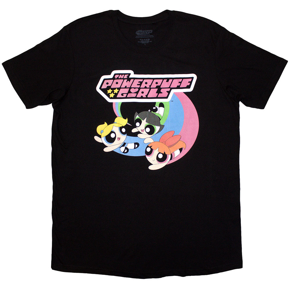 Cartoon Network Unisex T-Shirt Trio Flying Logo Black (S)