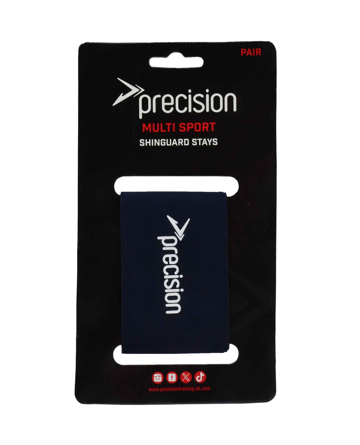 Precision Shin Guard Stays - Navy Blue (Pair)