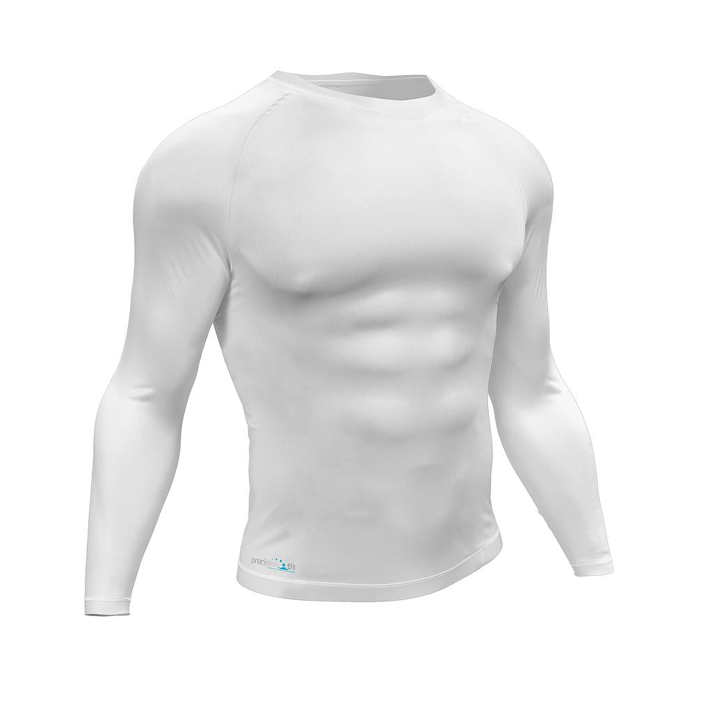 Precision Essential Baselayer Long Sleeve Shirt Junior - White - 28"-30" (L)