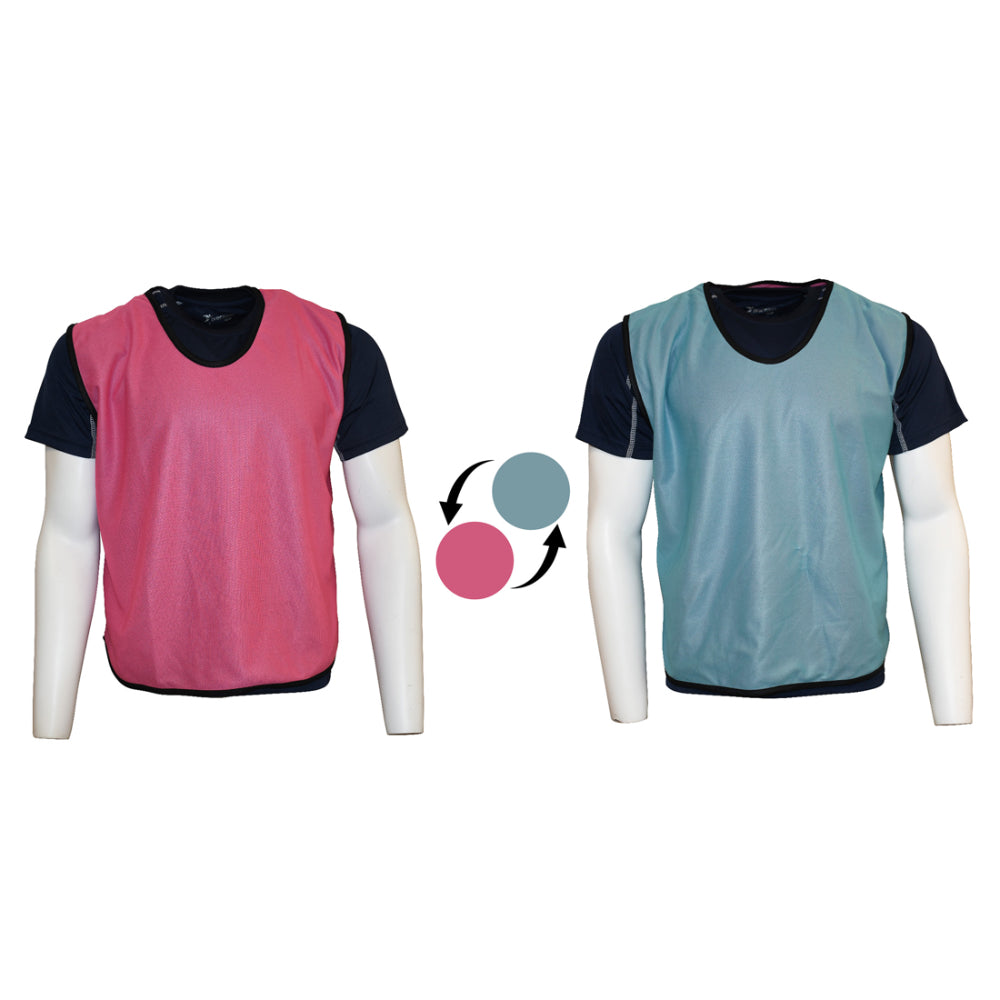 Precision Plain Reversible Mesh Training Bib Infant (Pink/Sky Blue)