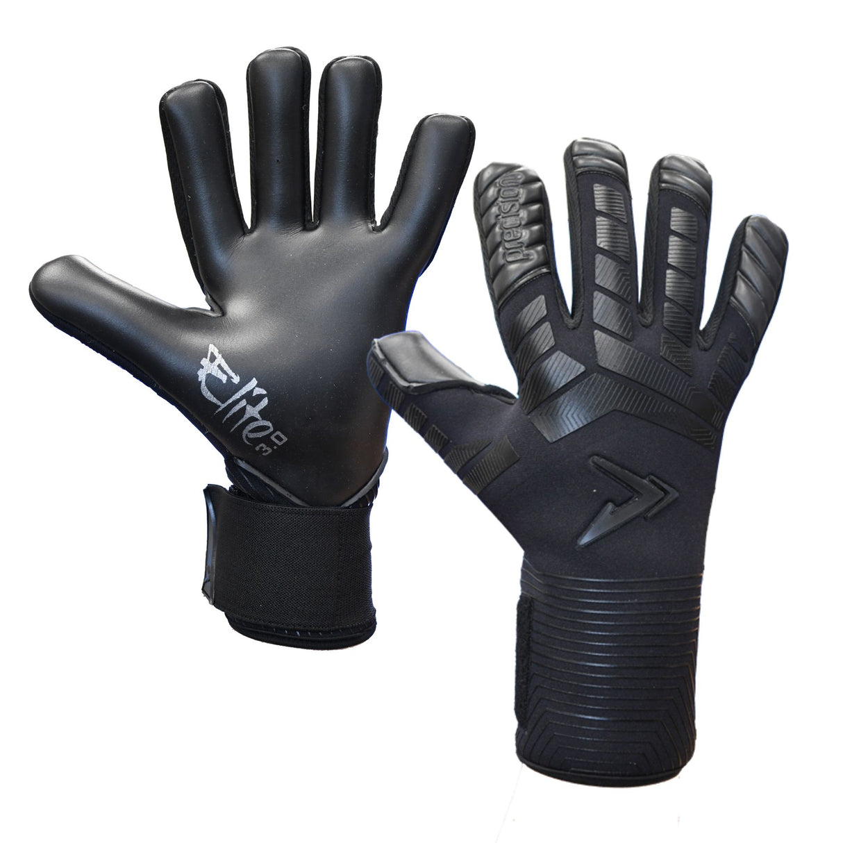 Precision Elite 3.0 Blackout Contact Football Goalkeeper Gloves -  Size 11