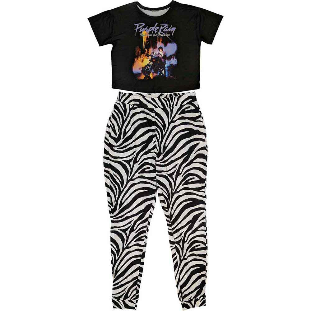 Prince Ladies Pyjamas Purple Rain Black (XL)
