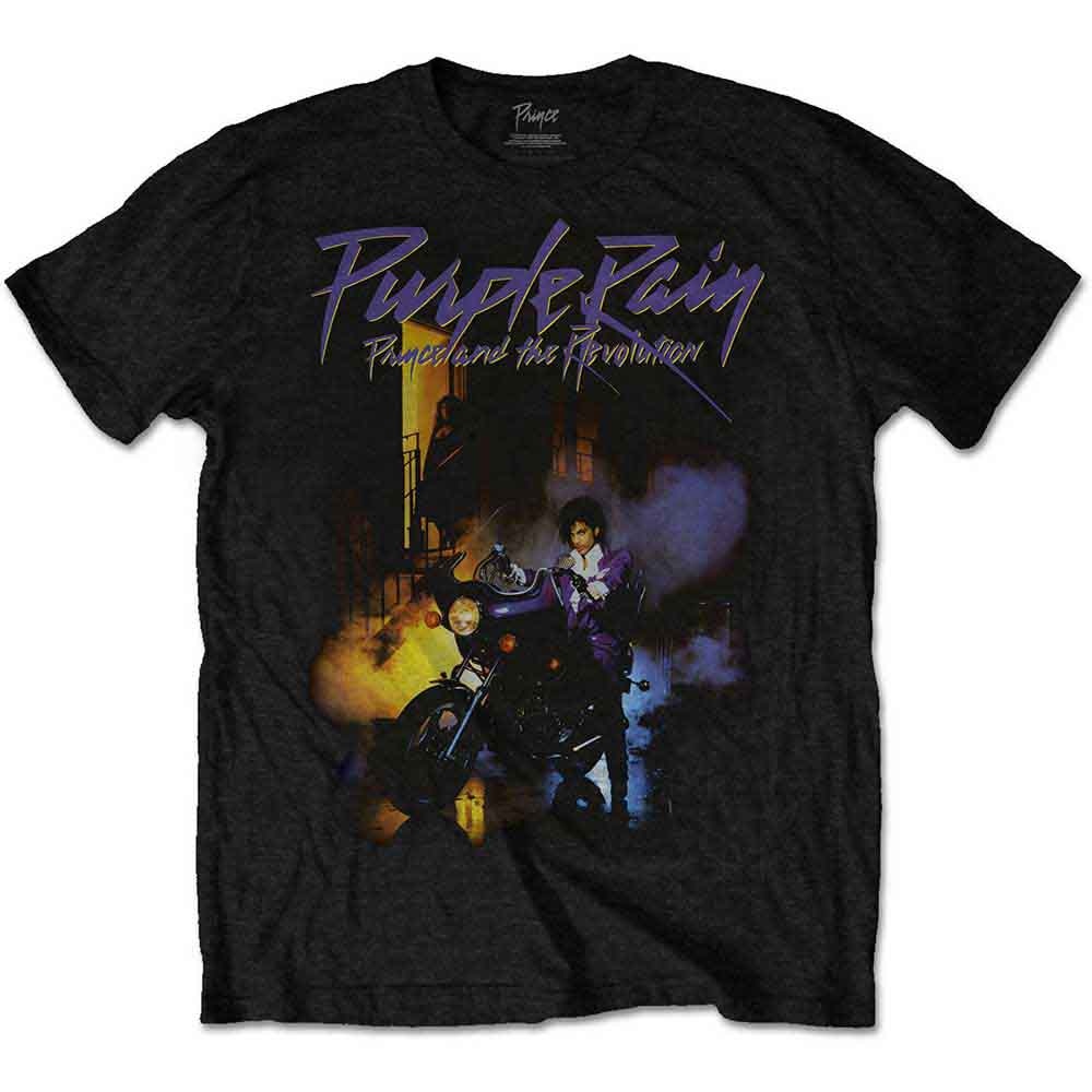 Prince Kids T-Shirt Purple Rain Black (1-2yrs)