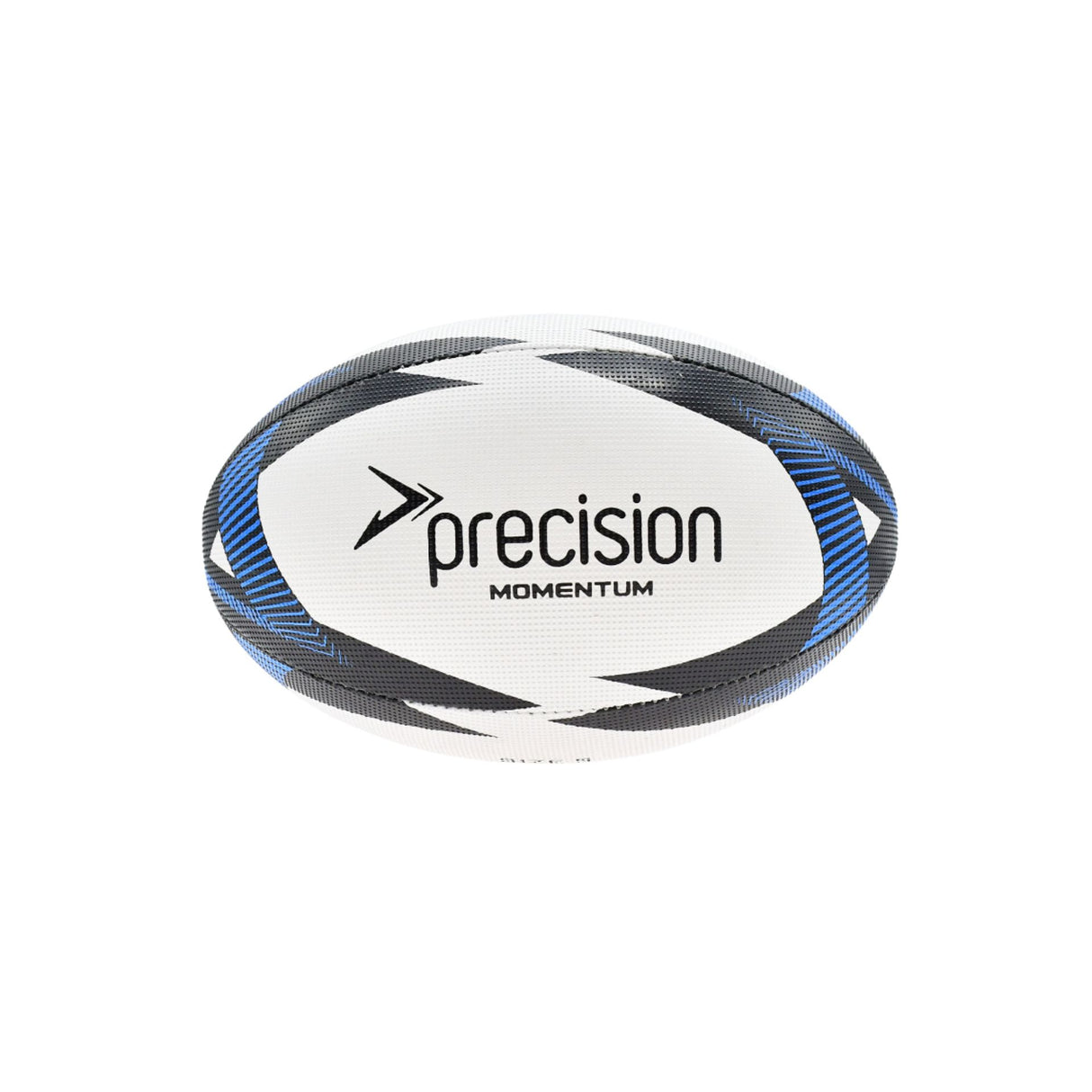 Precision Momentum Rugby Training Ball White/Black/Blue (Size 3)