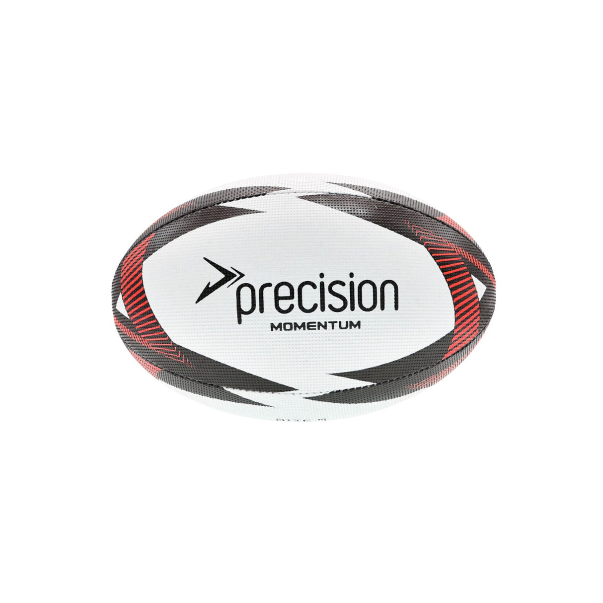 Precision Momentum Rugby Training Ball White/Black/Red (Size 5)
