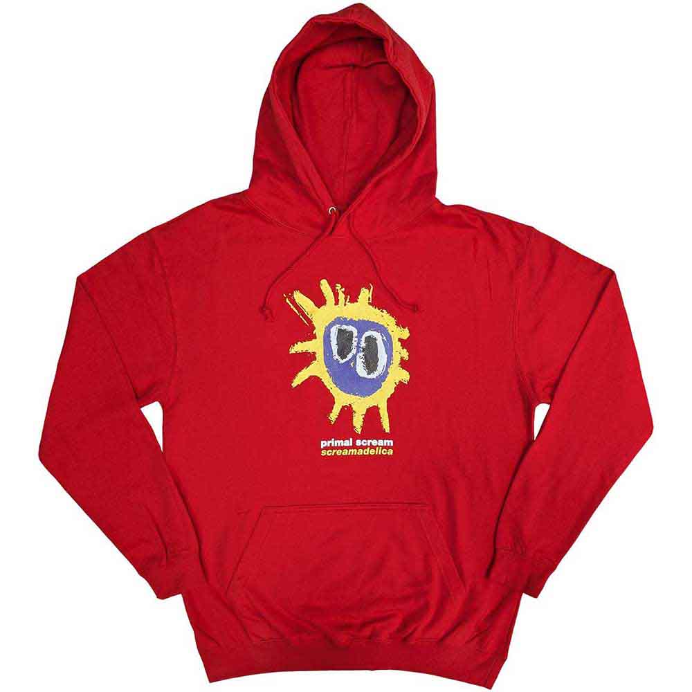 Primal Scream Unisex Pullover Hoodie Screamadelica Red (XXL)