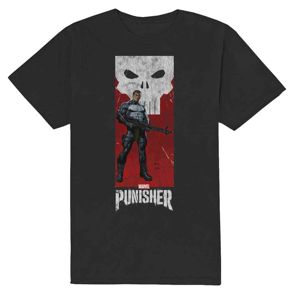 Marvel Comics Unisex T-Shirt Punisher Holding Gun Black (M)