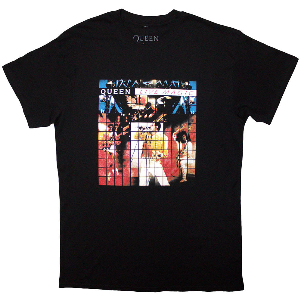 Queen Unisex T-Shirt Live Magic Black (L)
