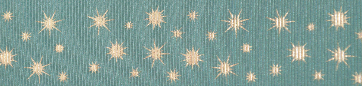 Berisfords Ribbon Glisten 25mm x 20m Petrol & Gold