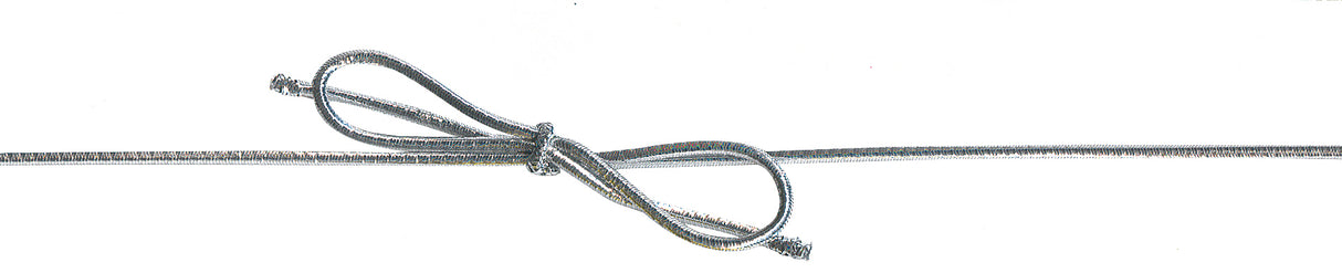 Berisfords Ribbon Elastic Loops 150mm x 1.7mm Silver