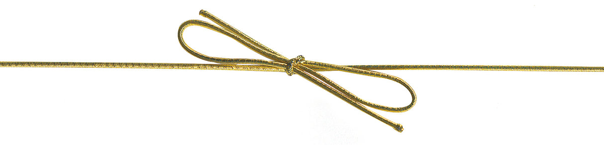 Berisfords Ribbon Elastic Loops 200mm x 1.7mm Gold