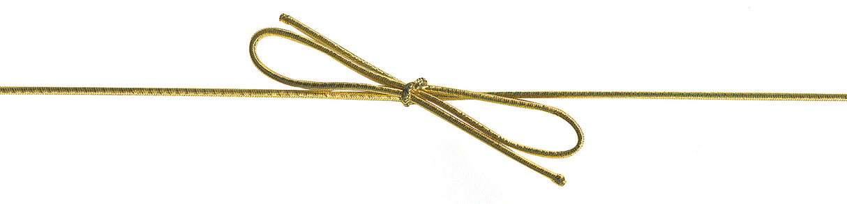 Berisfords Ribbon Elastic Loops 400mm x 1.7mm Gold