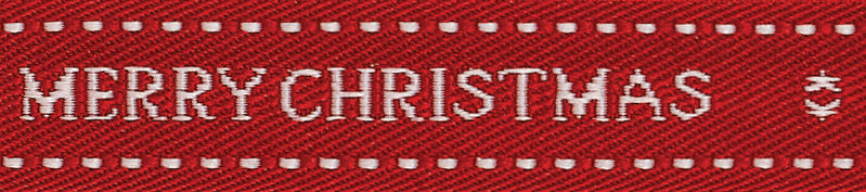 Berisfords Ribbon Christmas Wishes 15mm x 15m Red