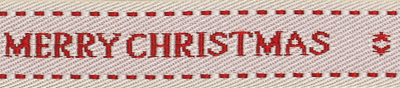 Berisfords Ribbon Christmas Wishes 15mm x 15m Natural