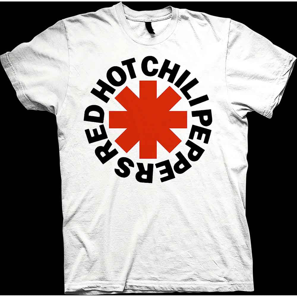 Red Hot Chili Peppers Unisex T-Shirt Red Asterisk White (S)