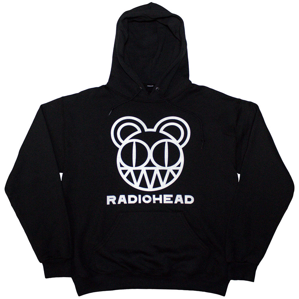 Radiohead Unisex Pullover Hoodie Bearhead Black (S)