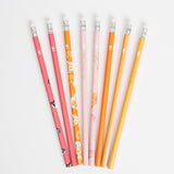 RHS HB Pencil with Eraser Tip - Bold Florals (8pk)
