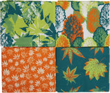 RHS Fat Quarters Fabric Bundle 18" x 22" - Leaves (4pk)