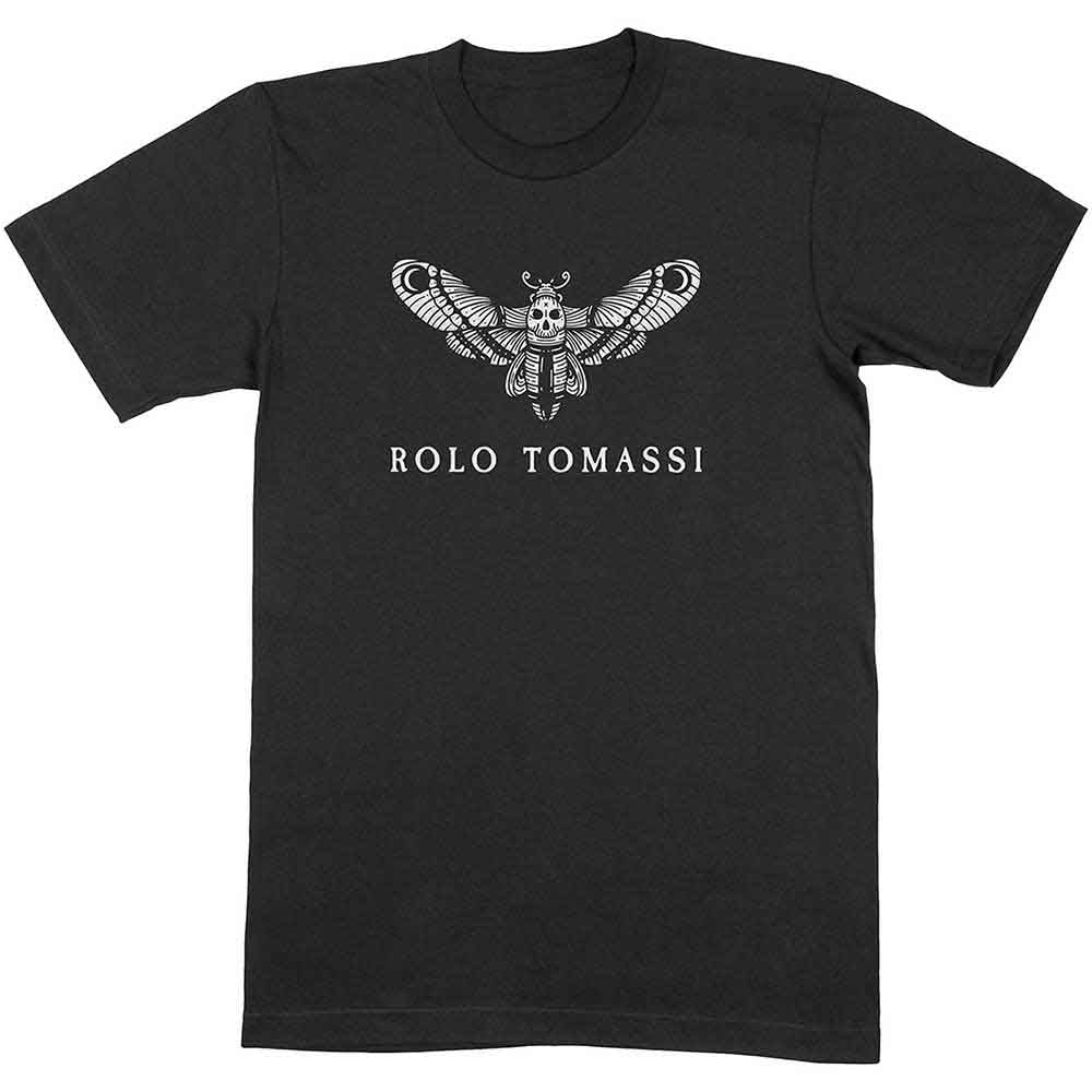 Rolo Tomassi Unisex T-Shirt Moth Logo Black (S)