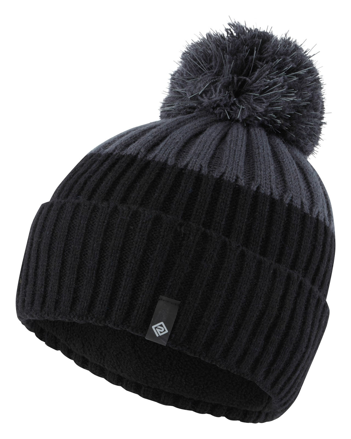 Ronhill Bobble Hat Black/Charcoal