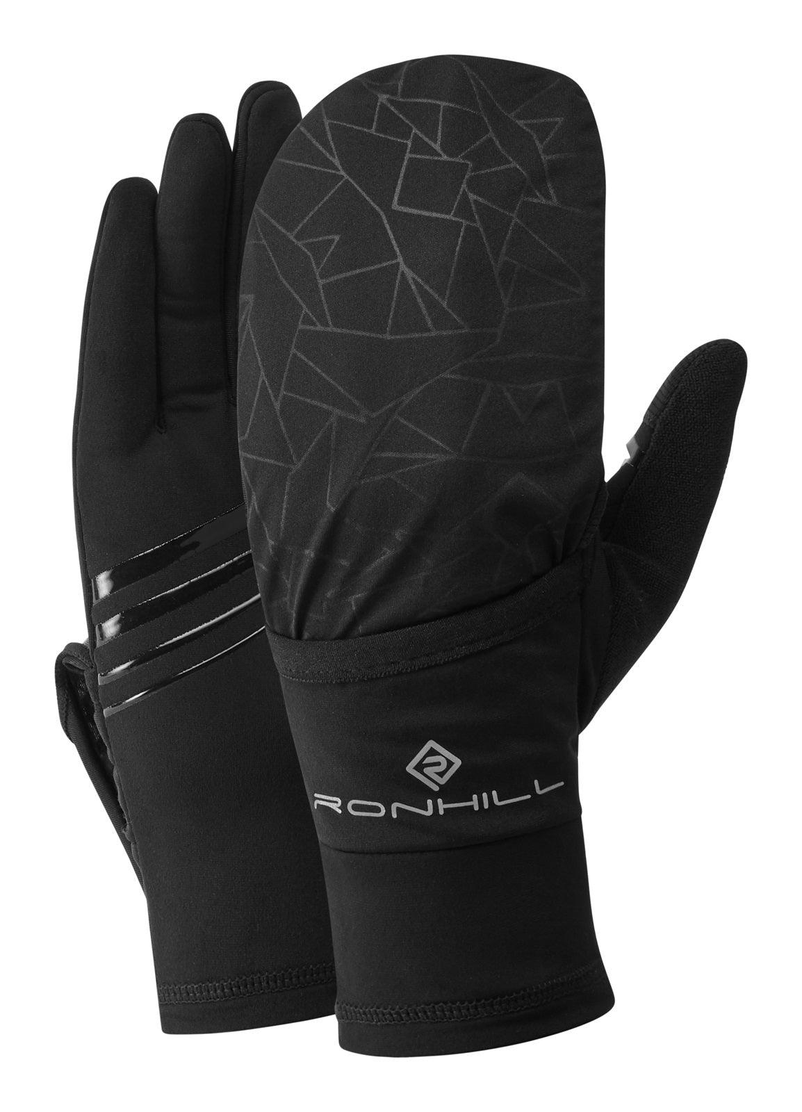 Ronhill Wind-Block Flip Glove Black (L)