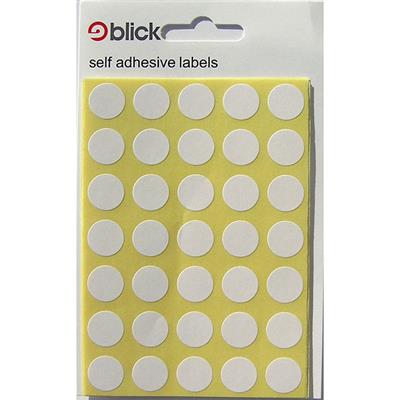 Blick Self Adhesive Labels Circles 13mm White (245pc)
