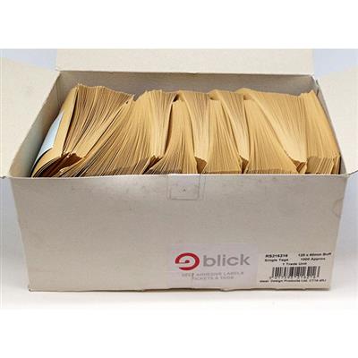 Blick Luggage Tags Unstrung 120mm x 60mm Buff (1000pc)