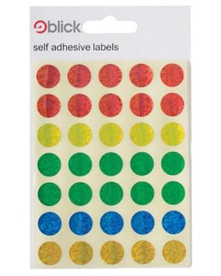 Blick Self Adhesive Labels Circles Holographic Assorted Colours