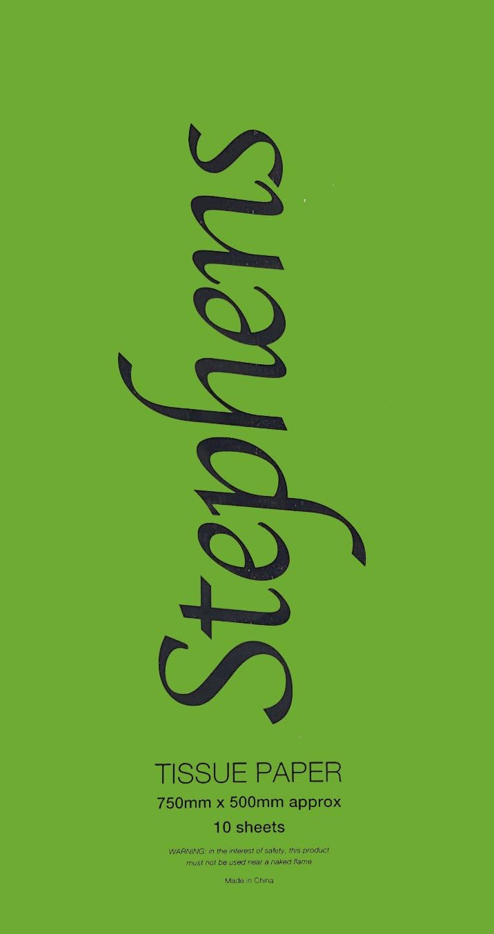 Stephens Tissue Paper Light Green 750mm x 500mm 10shts