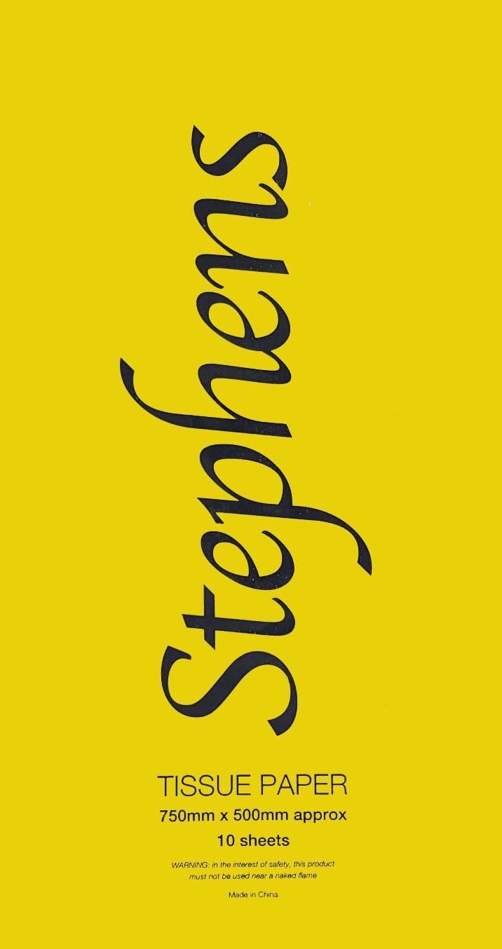 Stephens Tissue Paper Yellow 750mm x 500mm 10shts