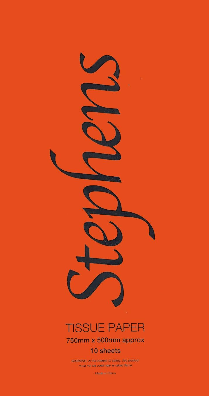 Stephens Tissue Paper Orange 750mm x 500mm 10shts