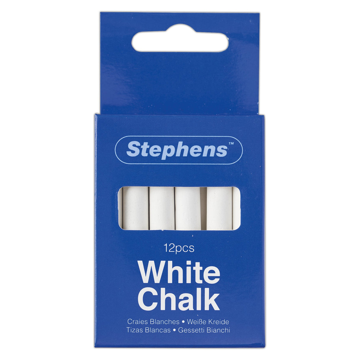 Stephens White School Chalk Sticks (12pcs)