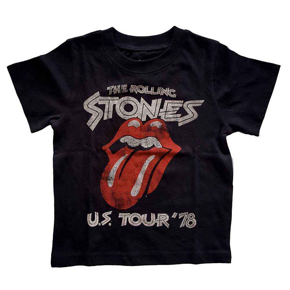 The Rolling Stones Kids T-Shirt US Tour '78 Black (12mths)
