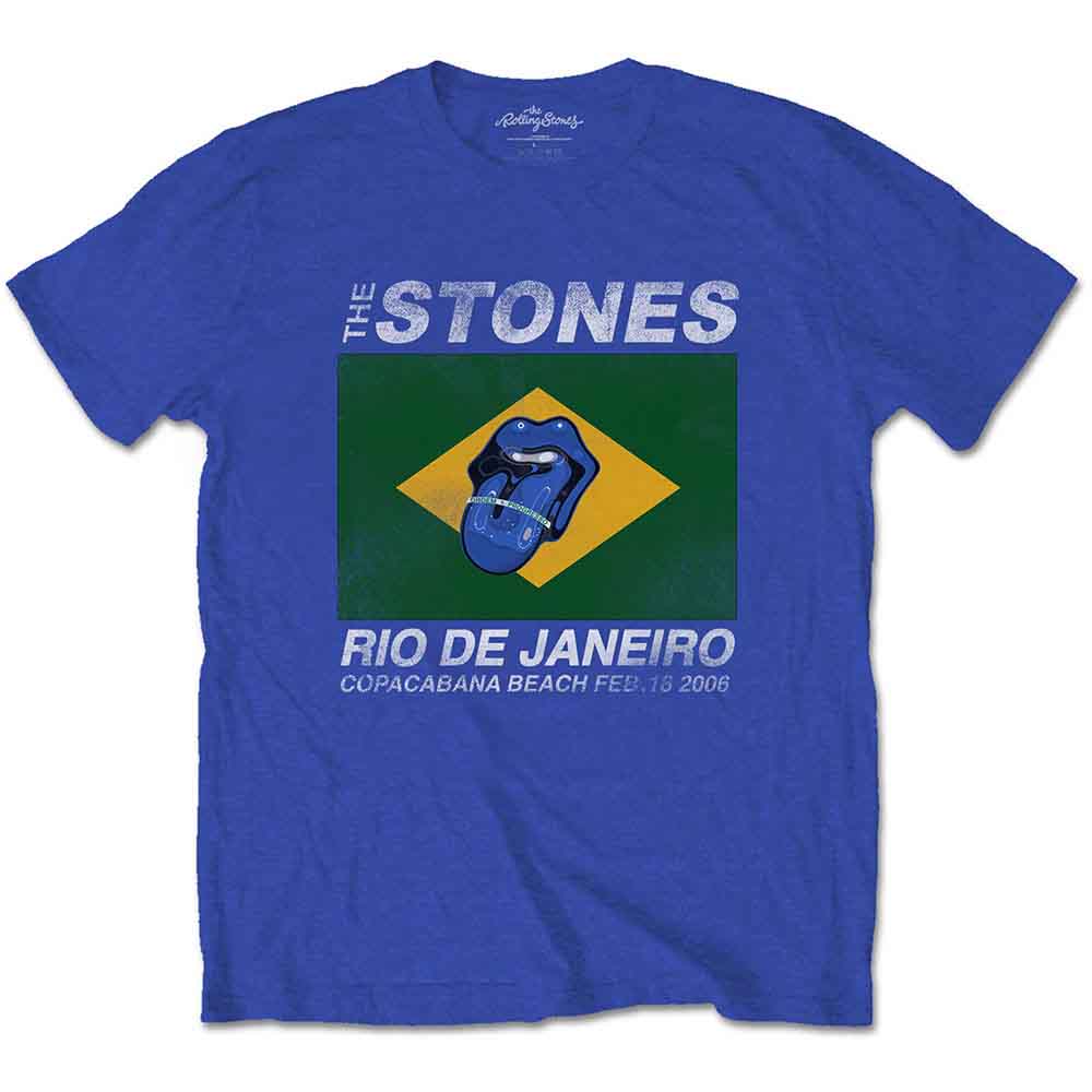 The Rolling Stones Unisex T-Shirt Copacabana Blue (L)