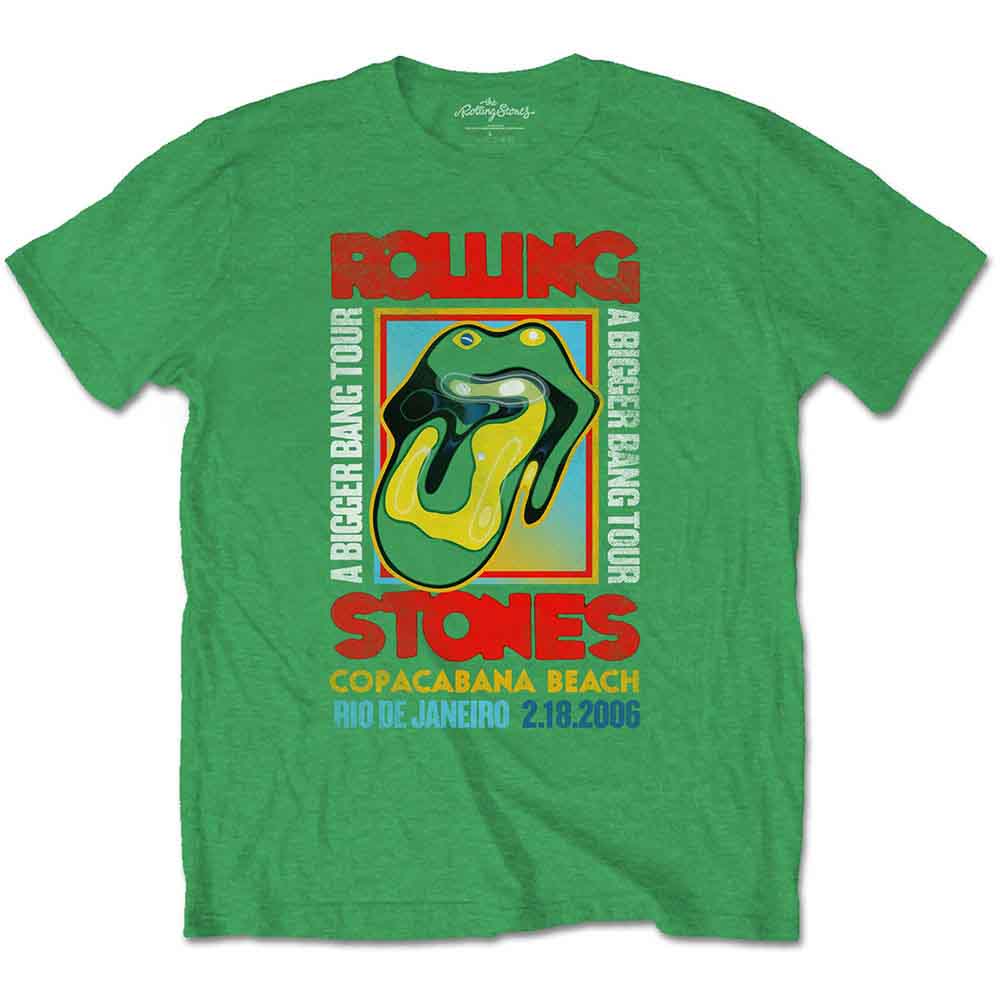 The Rolling Stones Unisex T-Shirt Copacabana Green (L)