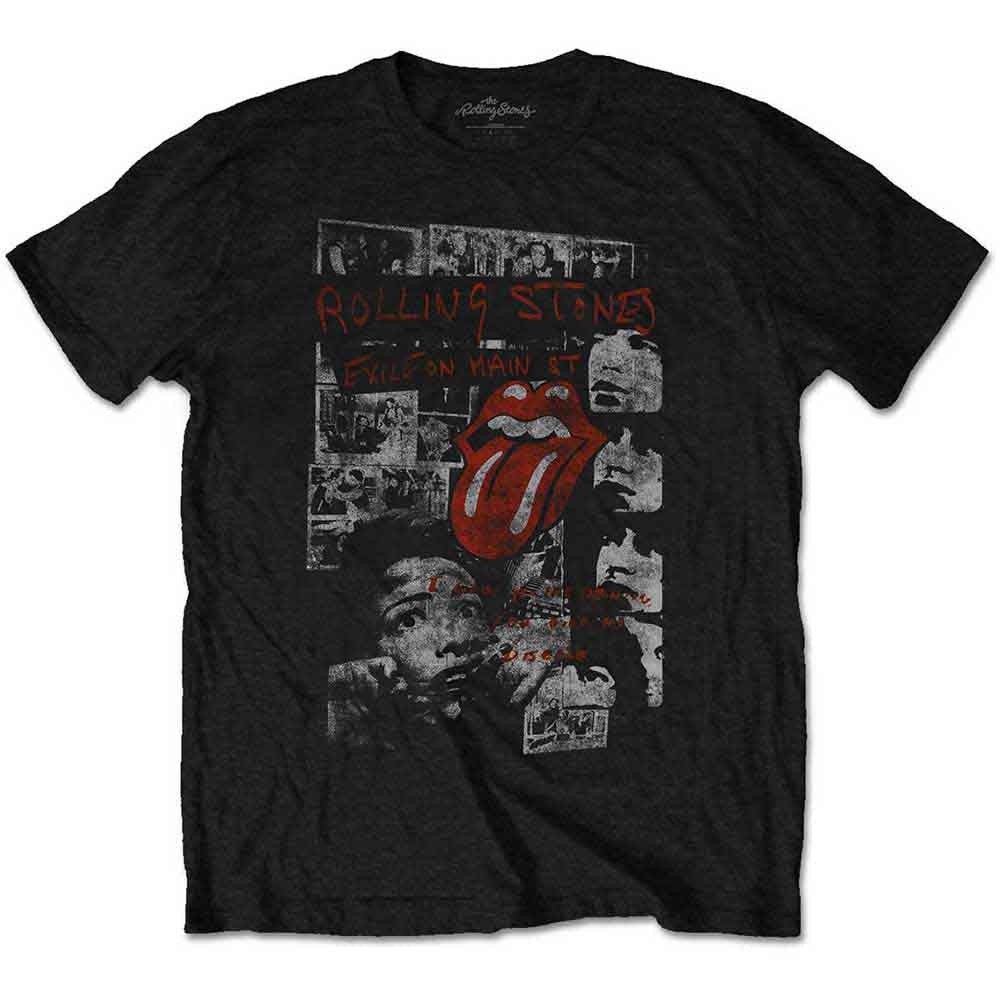 The Rolling Stones Unisex T-Shirt Elite Faded Black (S)
