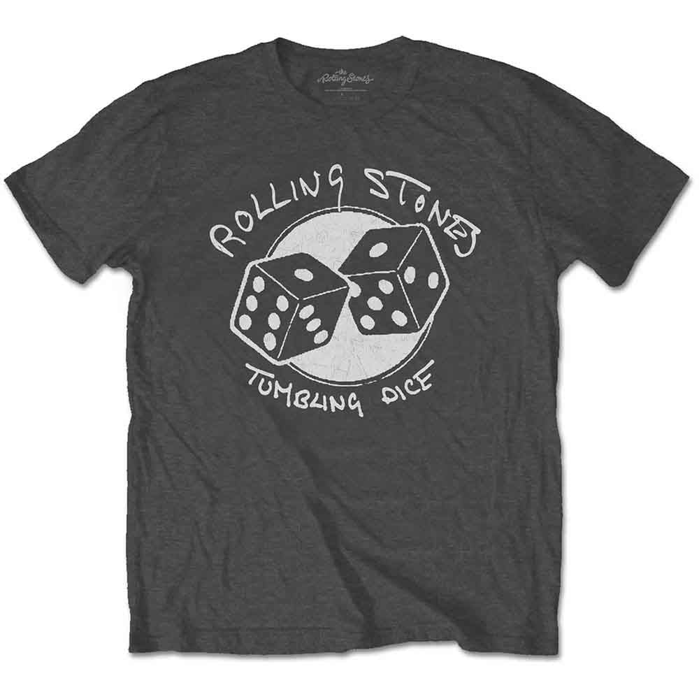 The Rolling Stones Unisex T-Shirt Tumbling Dice Grey (L)
