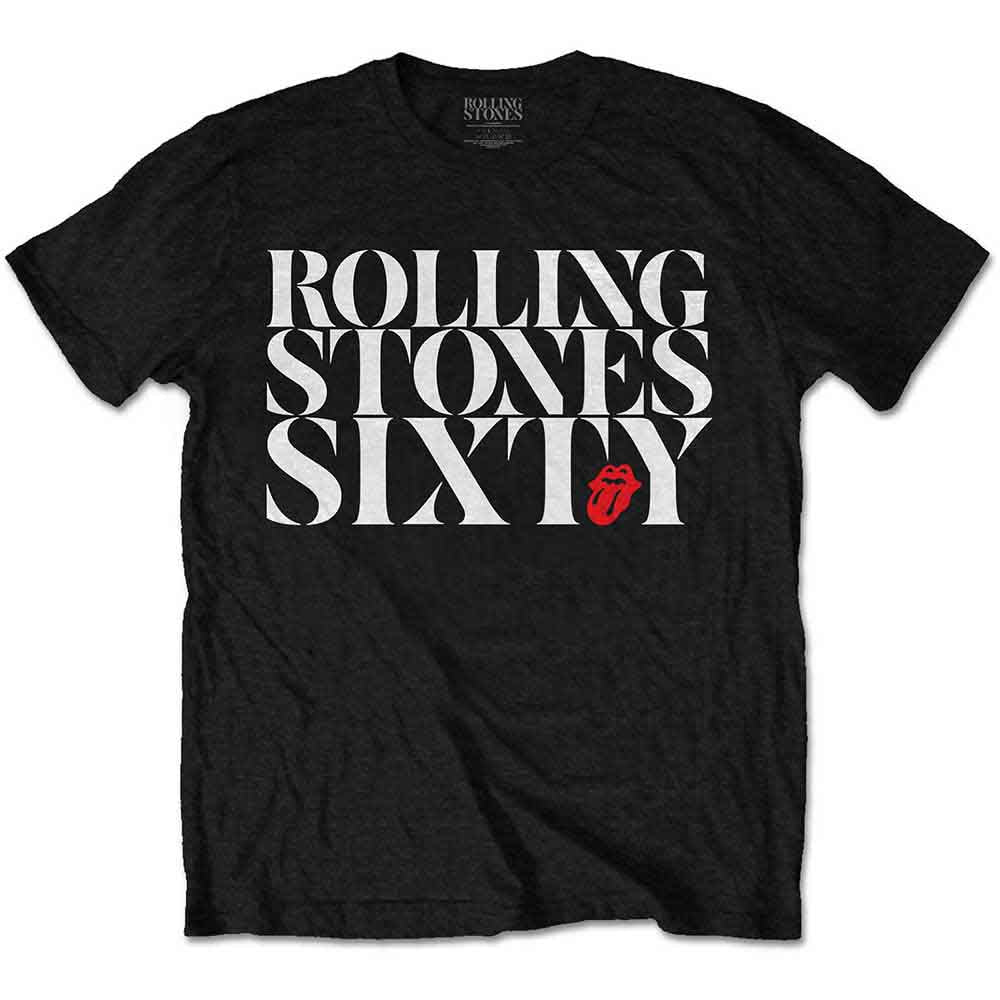 The Rolling Stones Unisex T-Shirt Sixty Chic Black (XL)