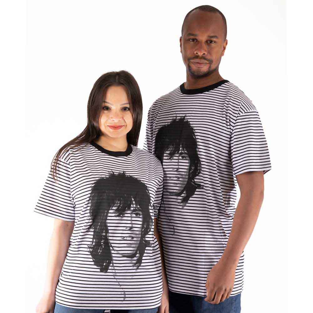 The Rolling Stones Unisex T-Shirt Keith (Striped) Black/White (XL)