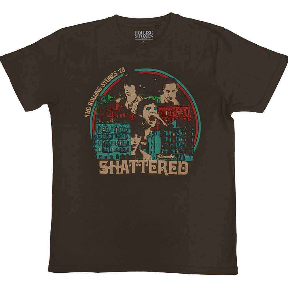 The Rolling Stones Unisex T-Shirt Some Girls Shattered Brown (XXL)