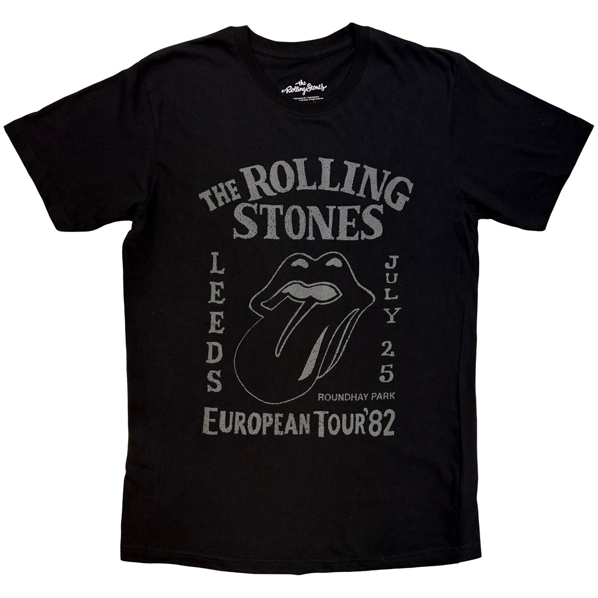 The Rolling Stones Unisex T-Shirt European Tour '82 Black (S)