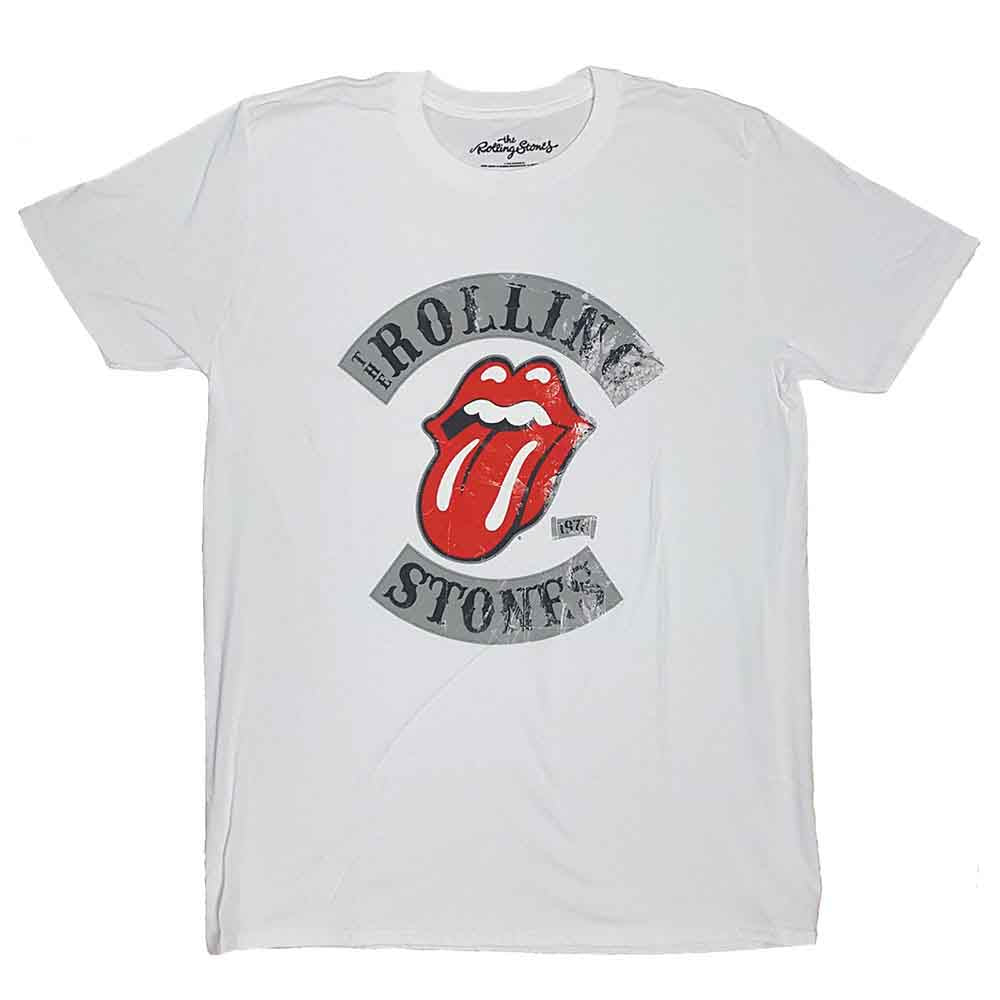 The Rolling Stones Men's T-Shirt Tour 78 White (S)