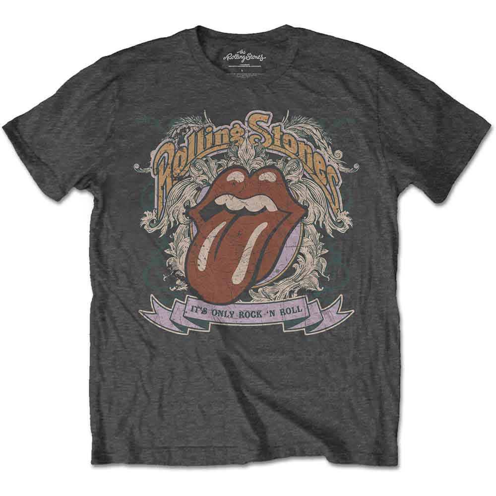 The Rolling Stones Men's T-Shirt It's Only Rock & Roll Charcoal Grey (L)