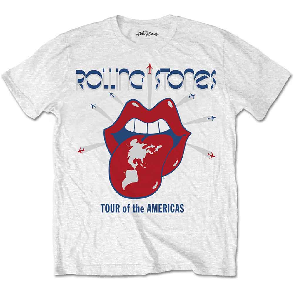 The Rolling Stones Men's T-Shirt Tour of the Americas White (XL)