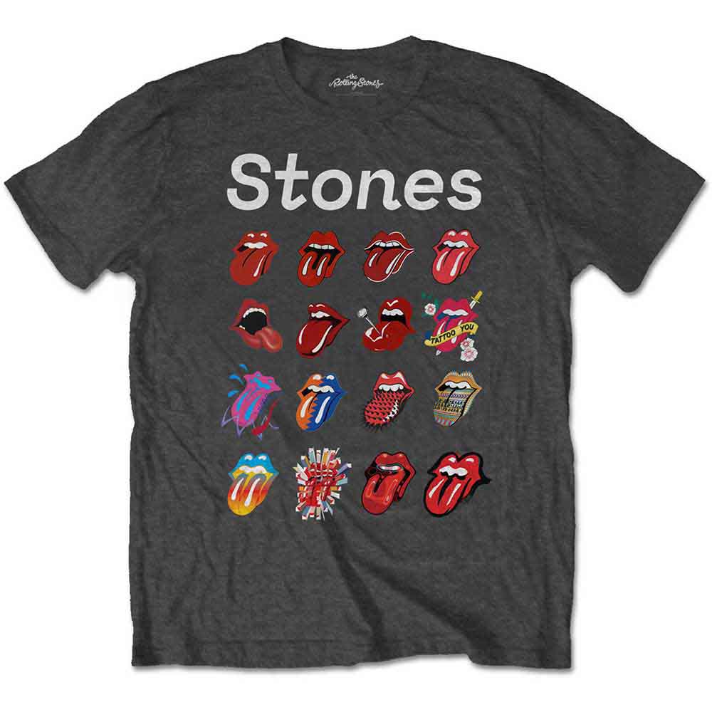 The Rolling Stones Unisex T-Shirt No Filter Evolution (Soft Hand Inks) Grey (XS)