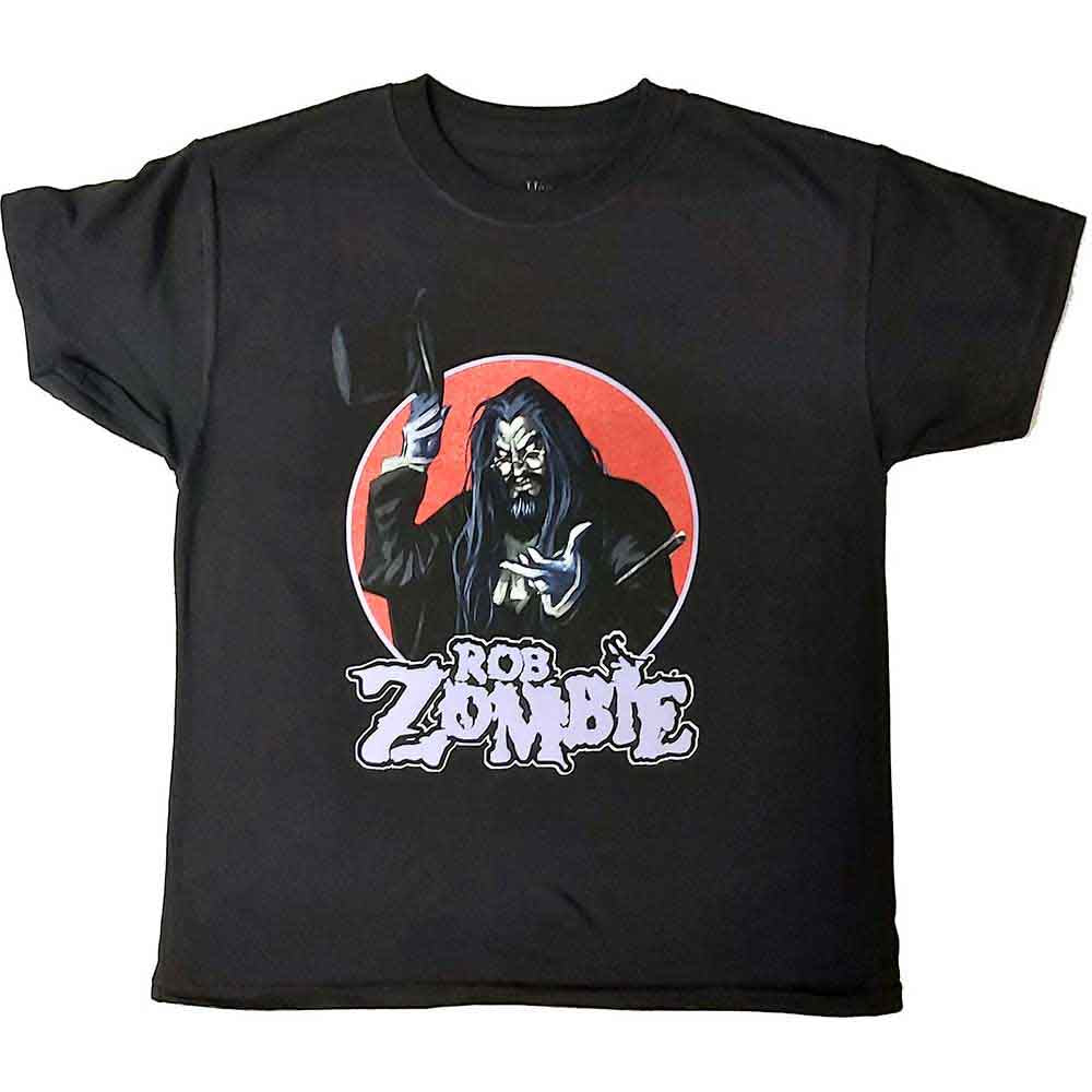 Rob Zombie Kids T-Shirt Magician Black (7-8yrs)