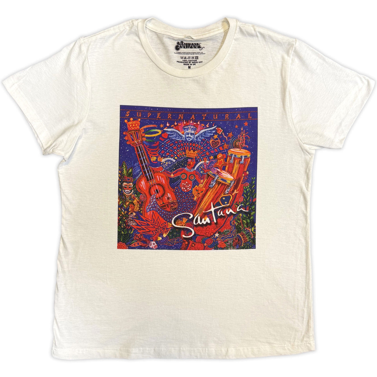 Santana Unisex T-Shirt Supernatural White (M)