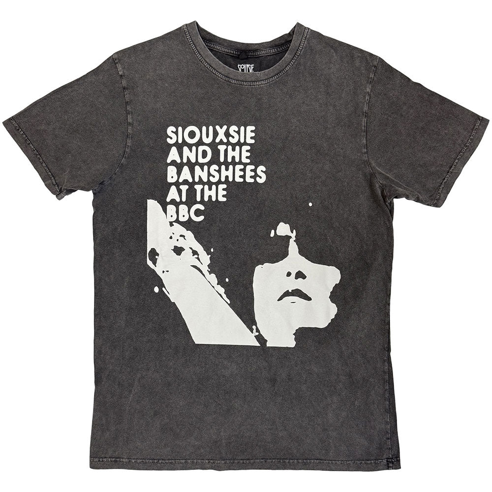 Siouxsie & The Banshees Unisex Stone Wash T-Shirt At The BBC Grey (XL)