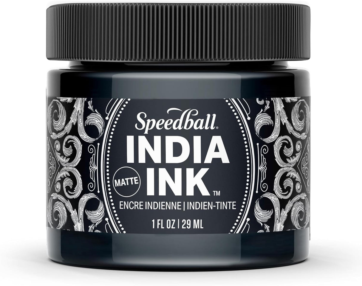 Speedball India Ink 1oz Black Velvet